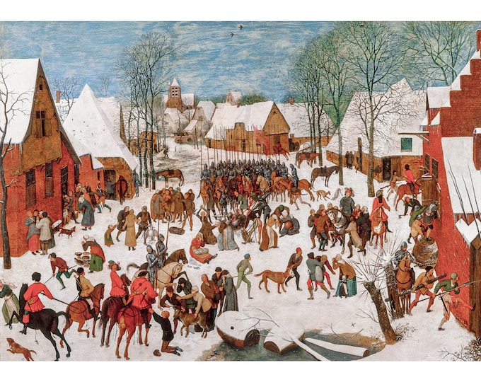 Pieter Bruegel the Elder, Massacre of the Innocents, 1567 | Art Print | Canvas Print | Fine Art Poster | Art Reproduction | Archival Giclee