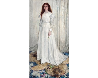 James Whistler, Symphony in White no 1 (The White Girl) 1862 | Art Print | Canvas Print | Fine Art Poster | Art Reproduction | Archival