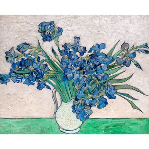Van Gogh, Irises, 1890 | Art Print | Canvas Print | Fine Art Poster | Art Reproduction | Archival Giclee | Gift Wrapped