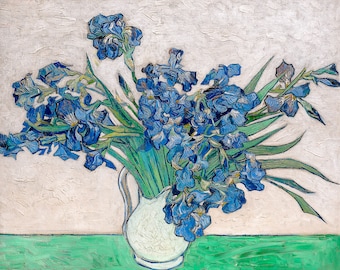 Van Gogh, Irises, 1890 | Art Print | Canvas Print | Fine Art Poster | Art Reproduction | Archival Giclee | Gift Wrapped