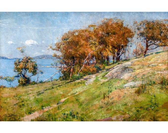 Arthur Streeton, Cremorne Pastoral, 1895 | Art Print | Canvas Print | Fine Art Poster | Art Reproduction | Archival Giclee | Gift Wrapped