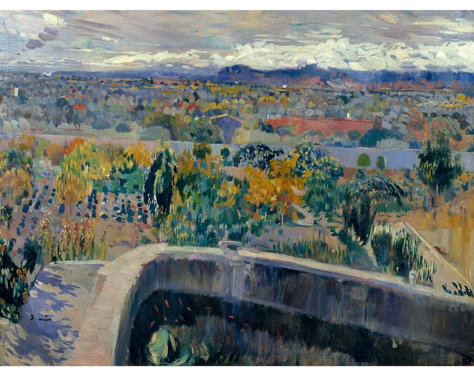 Joaquim Mir, The New Pond, 1913 | Art Print | Canvas Print | Fine Art Poster | Art Reproduction | Archival Giclee | Gift Wrapped