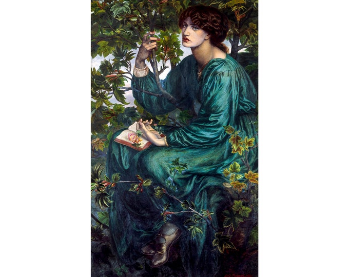 Dante Gabriel Rossetti, The Day Dream, 1880 | Art Print | Canvas Print | Fine Art Poster | Art Reproduction | Archival Giclee | Gift Wrapped