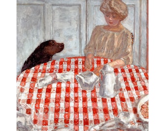 Pierre Bonnard, The Dog's Dinner, 1910 | Art Print | Canvas Print | Fine Art Poster | Art Reproduction | Exhibition Print | Gift Wrapped