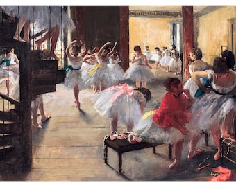 Edgar Degas, The Dance Class, 1873 | Art Print | Canvas Print | Fine Art Poster | Art Reproduction | Archival Giclee | Gift Wrapped