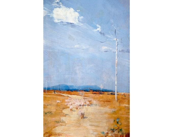 Arthur Streeton, Oncoming Storm, 1895 | Art Print | Canvas Print | Fine Art Poster | Art Reproduction | Archival Giclee | Gift Wrapped