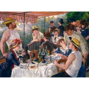 Renoir, Luncheon of the Boating Party, 1881 | Art Print | Canvas Print | Fine Art Poster | Art Reproduction | Archival Giclee | Gift Wrapped
