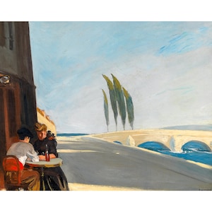 Edward Hopper, Le Bistro, The Wine Shop, 1909 | Art Print | Canvas Print | Fine Art Poster | Art Reproduction | Archival Giclee | Gift Wrap