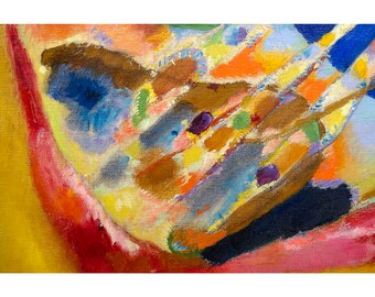 Wassily Kandinsky, Picture with Three Spots, 1914 | Art Print | Canvas Print | Fine Art Poster | Art Reproduction | Archival Giclee | Gift