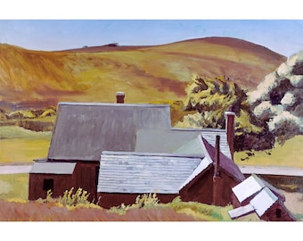 Edward Hopper, Burly Cobb's House, South Truro, 1933 | Art Print | Canvas Print | Fine Art Poster | Art Reproduction | Archival Giclee