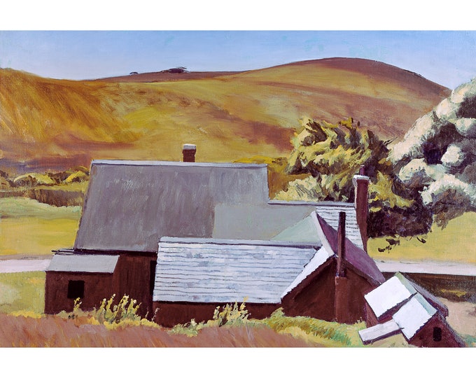 Edward Hopper, Burly Cobb's House, South Truro, 1933 | Art Print | Canvas Print | Fine Art Poster | Art Reproduction | Archival Giclee