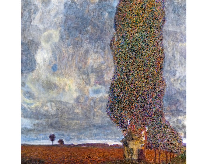 Gustav Klimt, Approaching Thunderstorm, 1903 | Art Print | Canvas Print | Fine Art Poster | Art Reproduction | Archival Giclee | Gift