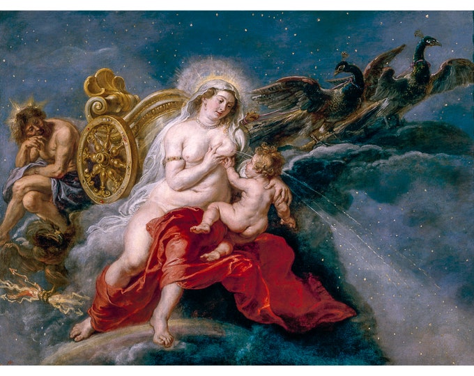 Rubens, The Origin of the Milky Way, 1637 | Art Print | Canvas Print | Fine Art Poster | Art Reproduction | Archival Giclee | Gift Wrapped