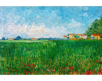 Van Gogh, Field with Poppies, 1888 | Art Print | Canvas Print | Fine Art Poster | Art Reproduction | Archival Giclee | Gift Wrapped