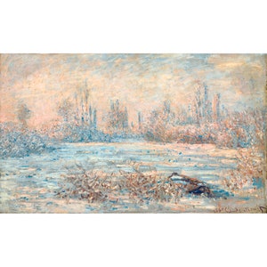 Claude Monet, Frost, 1880 | Art Print | Canvas Print | Fine Art Poster | Art Reproduction | Archival Giclee | Gift Wrapped