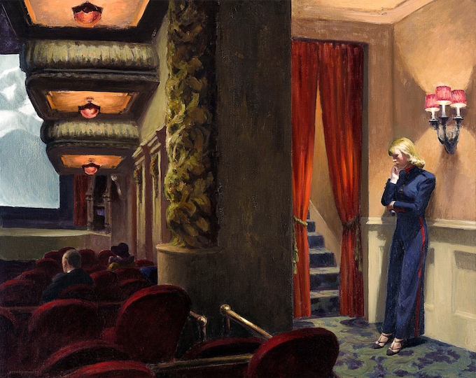 Edward Hopper, New York Movie, 1939 | Art Print | Canvas Print | Fine Art Poster | Art Reproduction | Archival Giclee | Gift Wrapped