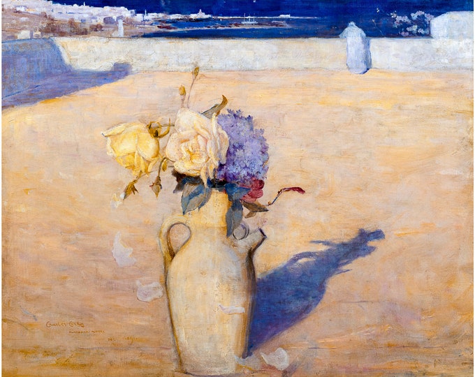 Charles Conder, The Hot Sands, Mustapha, Algiers, 1891 | Art Print | Canvas Print | Fine Art Poster | Art Reproduction | Archival Giclee