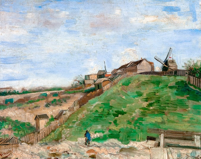 Van Gogh, The Hill of Montmartre with Stone Quarry, 1886 | Art Print | Canvas Print | Fine Art Poster | Art Reproduction | Archival Giclee