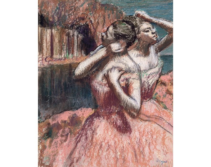 Edgar Degas, Two Dancers, 1900 | Art Print | Canvas Print | Fine Art Poster | Art Reproduction | Archival Giclee | Gift Wrapped