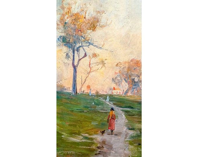 Arthur Streeton, The Road Up the Hill, 1889 | Art Print | Canvas Print | Fine Art Poster | Art Reproduction | Archival Giclee | Gift Wrapped