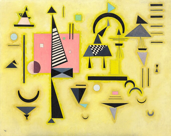 Wassily Kandinsky, Decisive Rose, 1932 | Art Print | Canvas Print | Fine Art Poster | Art Reproduction | Archival Giclee | Gift Wrapped