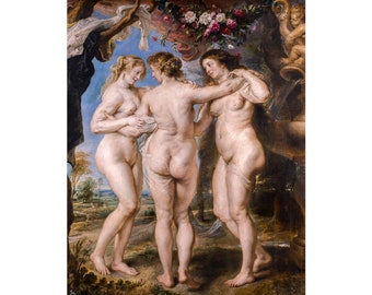 Peter Paul Rubens, The Three Graces, 1635 | Art Print | Canvas Print | Fine Art Poster | Art Reproduction | Archival Giclee | Gift Wrapped