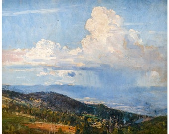 Arthur Streeton, Passing Shower, 1937 | Art Print | Canvas Print | Fine Art Poster | Art Reproduction | Archival Giclee | Gift Wrapped
