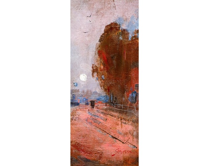 Arthur Streeton, The Long Road, 1889 | Art Print | Canvas Print | Fine Art Poster | Art Reproduction | Archival Giclee | Gift Wrapped
