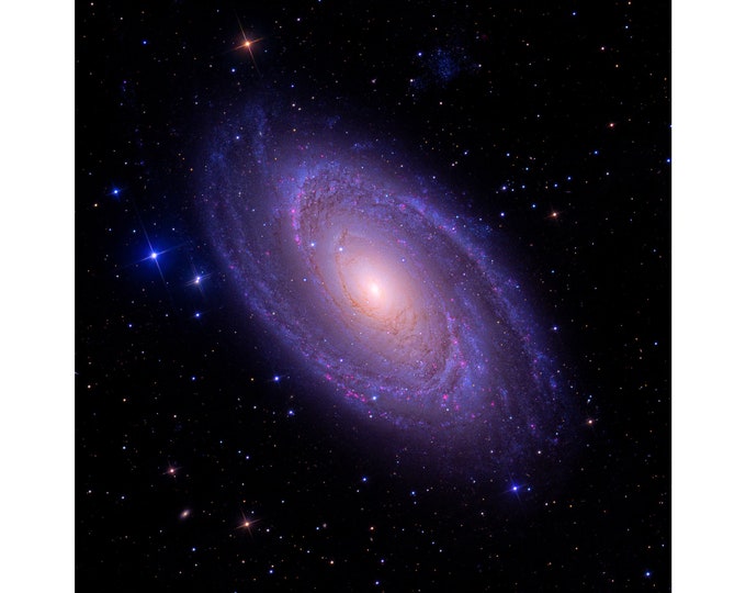Messier 81 Galaxy by Ken Crawford, Space Art | Art Print | Canvas Print | Fine Art Poster | Art Reproduction | Archival Giclee | Gift Wrap