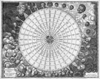 Geographicus, Map of Winds, Jansson Wind Rose, Anemographic Chart,1650 | Art Print | Canvas Print | Fine Art Poster | Art Reproduction