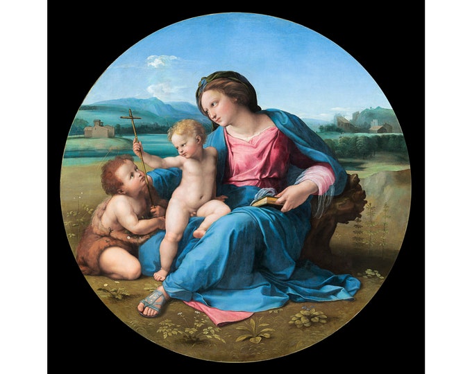 Raphael, Alba Madonna, 1510 | Art Print | Canvas Print | Fine Art Poster | Art Reproduction | Archival Giclee | Gift Wrapped