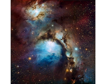 Orion Nebula Messier 78, NASA Space Art | Art Print | Canvas Print | Fine Art Poster | Art Reproduction | Archival Giclee | Gift Wrapped