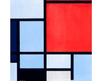 Piet Mondrian, Composition, 1921 | Art Print | Canvas Print | Fine Art Poster | Art Reproduction | Archival Giclee | Gift Wrapped