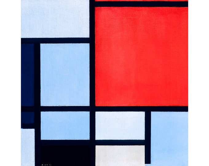 Piet Mondrian, Composition, 1921 | Art Print | Canvas Print | Fine Art Poster | Art Reproduction | Archival Giclee | Gift Wrapped