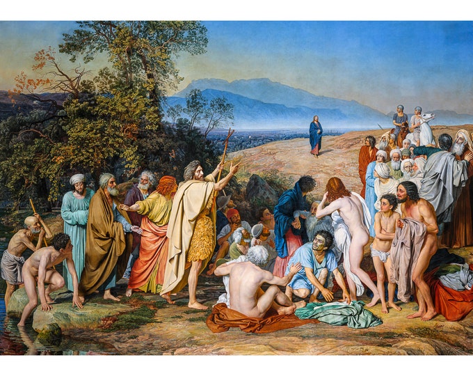 Alexander Ivanov, The Appearance Of Christ Before The People, 1857 | Art Print | Canvas Print | Fine Art Poster | Art Reproduction