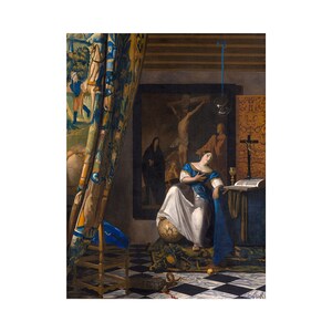 Vermeer, The Allegory of Faith, 1672 | Art Print | Canvas Print | Fine Art Poster | Art Reproduction | Archival Giclee | Gift Wrapped