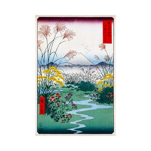Hiroshige Ando, Otsuki Fields In Kai Province | Art Print | Canvas Print | Fine Art Poster | Art Reproduction | Archival Giclee | Gift Wrap