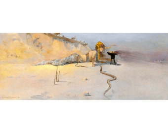 Charles Conder, Hot Wind, 1889 | Art Print | Canvas Print | Fine Art Poster | Art Reproduction | Archival Giclee | Gift Wrapped