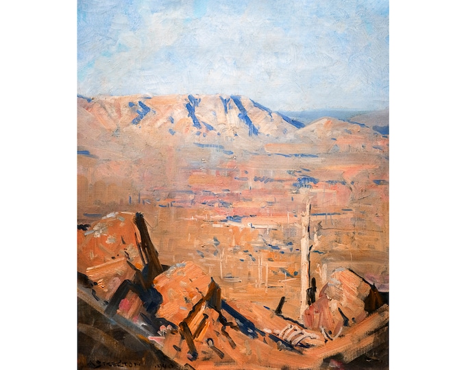 Arthur Streeton, Silvan Dam and Donna Buang, AD 2000, 1940 | Art Print | Canvas Print | Fine Art Poster | Art Reproduction | Archival Giclee