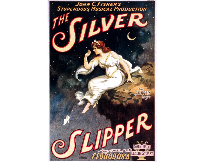 The Silver Slipper, John Fischer, Musical Poster | Art Print | Canvas Print | Fine Art Poster | Art Reproduction | Archival Giclee | Gift