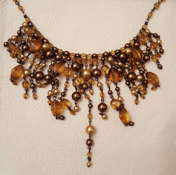 REDUCED!!! JOAN RIVERS Fringe Necklace & Earrings - image 3
