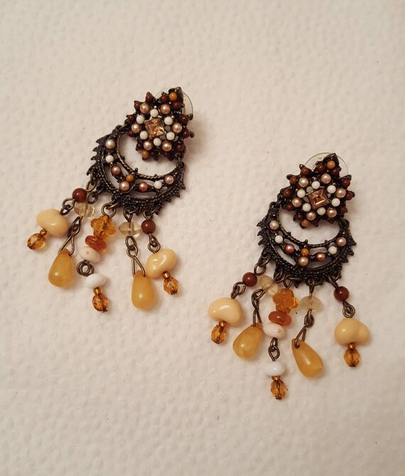 REDUCED!!! JOAN RIVERS Fringe Necklace & Earrings - image 4