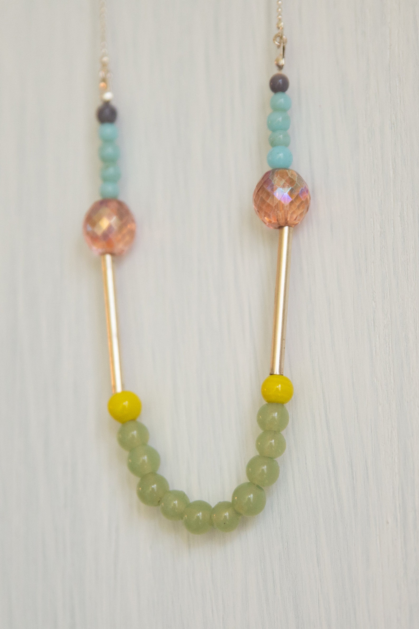 Pastel tones necklace layered necklace boho necklace Etsy