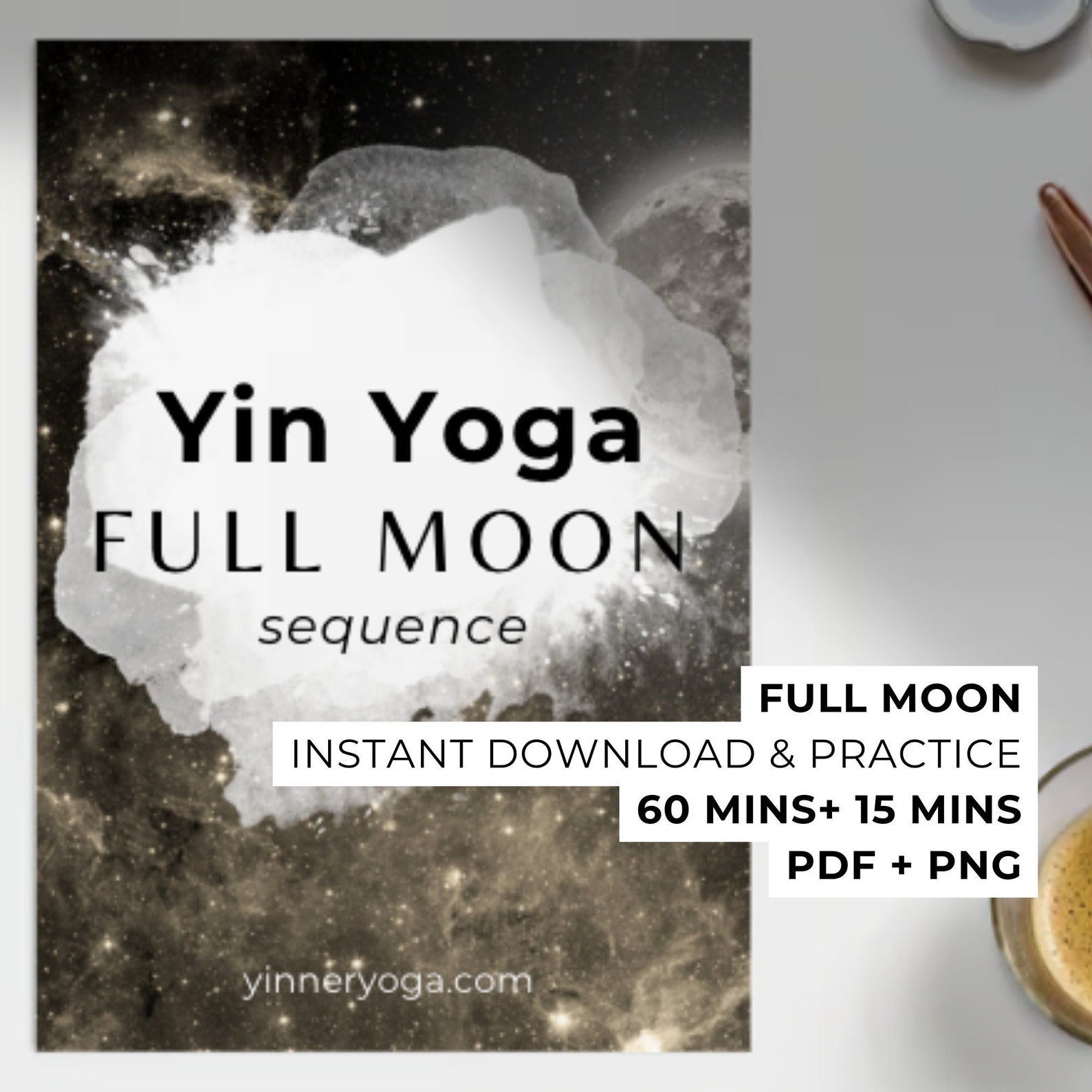 Full Moon Yoga Class Yin Yoga Sequence Full Moon Yoga Routine PDF Yoga ...
