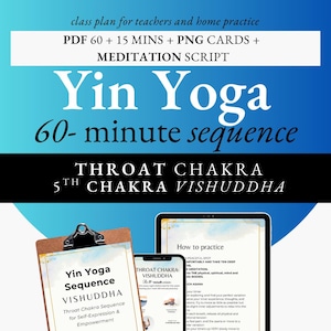 Plan de clase de Yin Yoga: Chakra de la Garganta, Yoga de Autoexpresión. Planes de clase de Yin Yoga. Secuencias de Yin Yoga. Profesores principiantes de Yin Yoga.