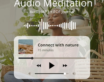 Guided Nature Meditation: 15-Minute Audio MP3 + PDF Journal