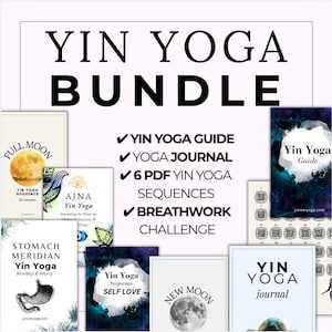 Yin-Yoga-Leitfaden, Lehrerressourcenpaket, druckbare Sequenzen, Restorative-Practice-Plan, Kursvorlage, digitale Meditation