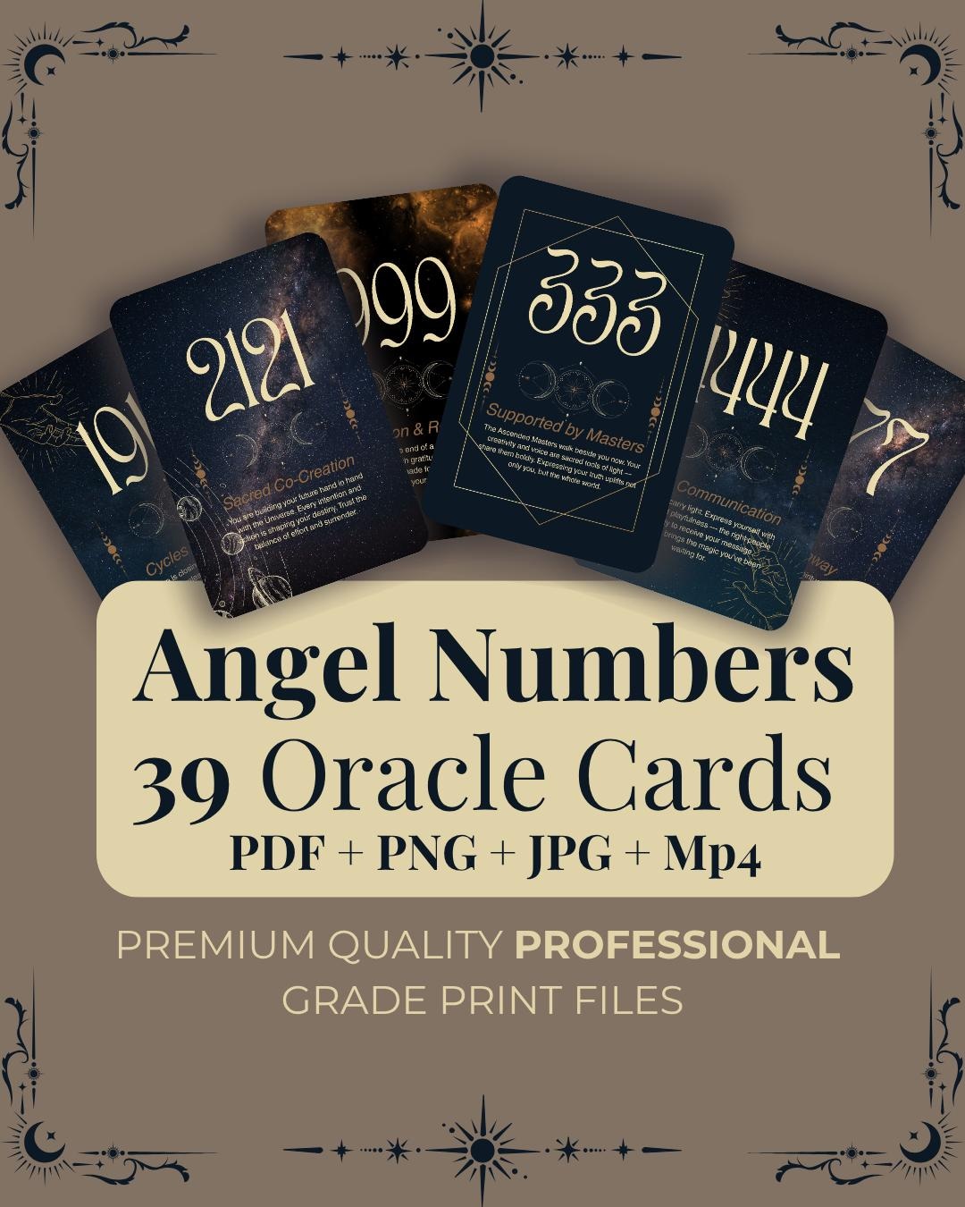 Angel Numbers Oracle Cards for Intuitive Reading Guardian Angel Signs ...
