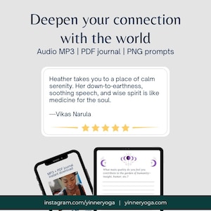 Guided Audio Meditation: Deeper Connection (MP3 Download, PDF Journal & Prompts image 6
