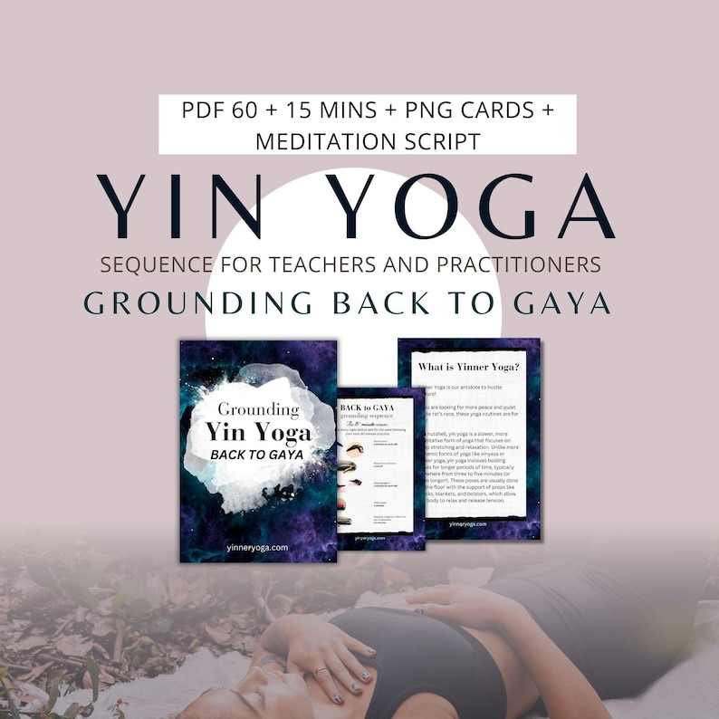 Yin Yoga Sequence Grounding Yin Yoga Class Plan for Beginners and ...